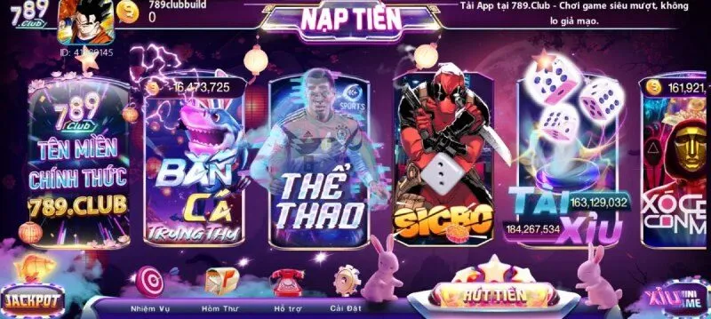 789Club: Game bài đổi thưởng đẳng cấp sòng bài Mỹ 2 Kho game cá cược bùng nổ tại cổng game cá cược 789Club