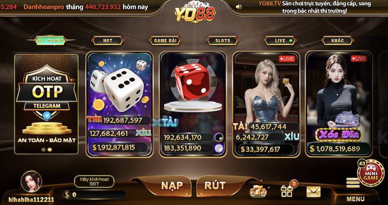 Yo88: Game bài đổi thưởng uy tín giải trí cực đỉnh 2 Các ưu điểm nổi bật mà anh em người chơi nên biết tại cổng game Yo88