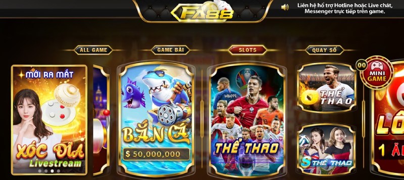 FA88: Game bài đổi thưởng uy tín đẳng cấp đại gia 2 Tổng hợp trò chơi đổi thưởng hấp dẫn tại cổng game Fa 88