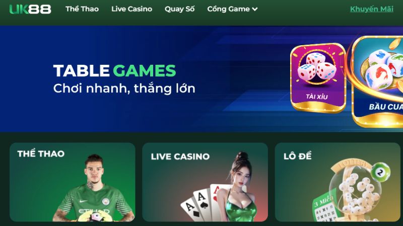 UK88: Siêu nhà cái cá cược thể thao hàng đầu VN 3 Kho game chất lượng có mặt tại thương hiệu