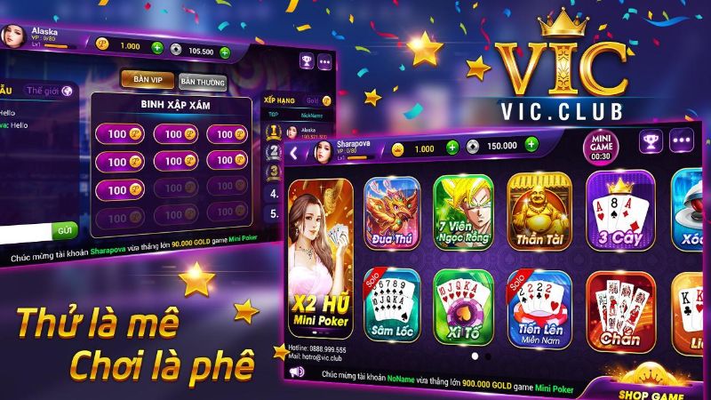 VicClub: Game bài đổi thưởng chiến thắng cho người bản lĩnh 2 Điểm nổi bật được đánh giá cao tại cổng game VicClub