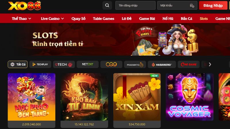 Xo88: Nhà cái thể thao, casino đẳng cấp Anh Quốc 2 Bộ sưu tập game đẳng cấp có mặt tại nhà cái